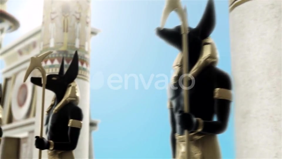 Statues of Anubis Near the Egyptian Columns Videohive 22076736 Motion Graphics Image 10