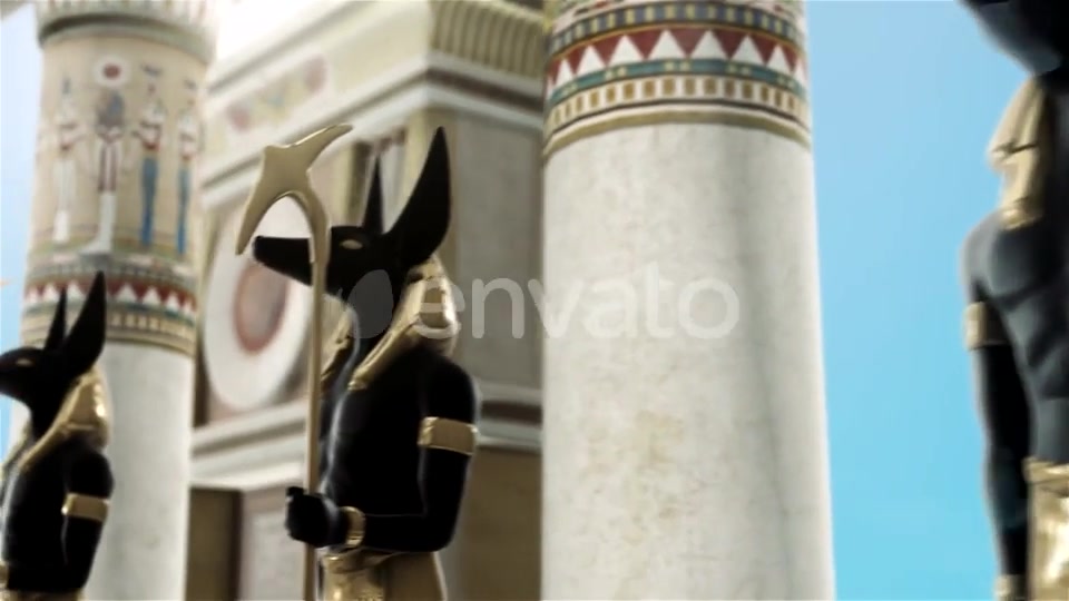Statues of Anubis Near the Egyptian Columns Videohive 22076736 Motion Graphics Image 11