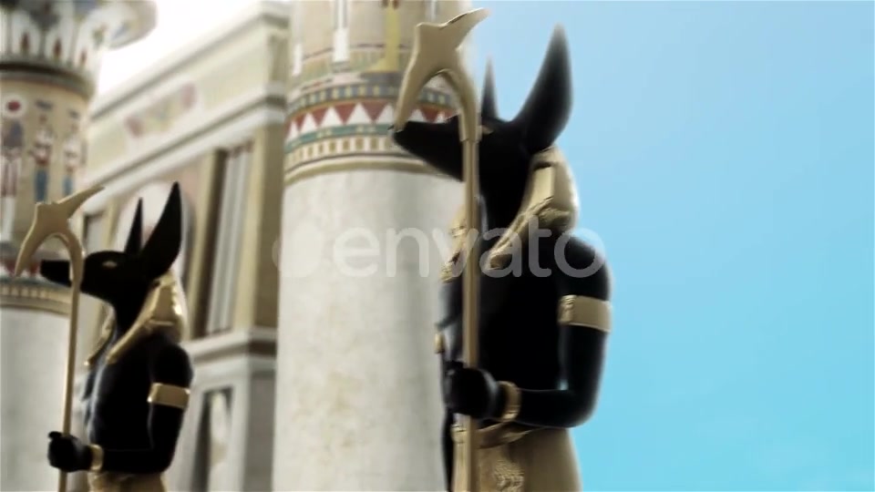 Statues of Anubis Near the Egyptian Columns Videohive 22076736 Motion Graphics Image 5