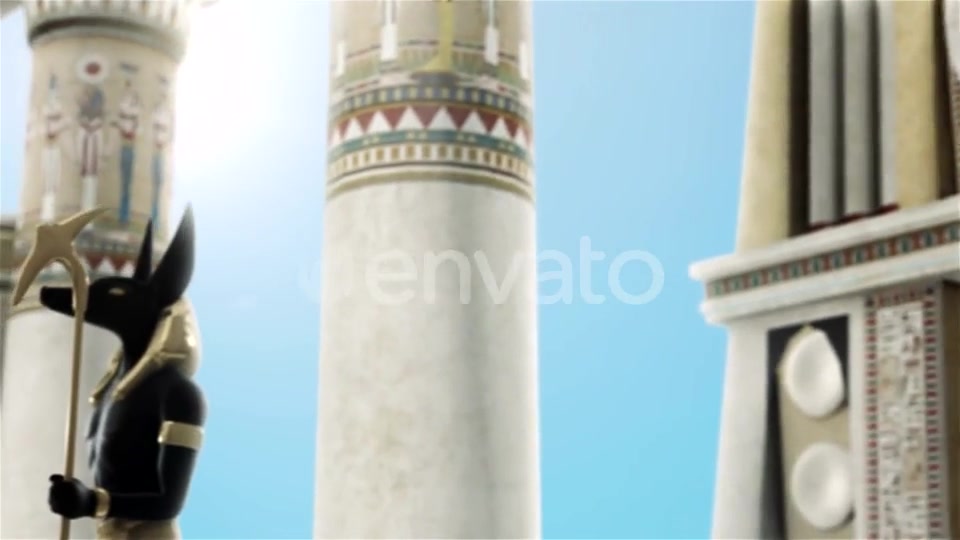 Statues of Anubis Near the Egyptian Columns Videohive 22076736 Motion Graphics Image 8