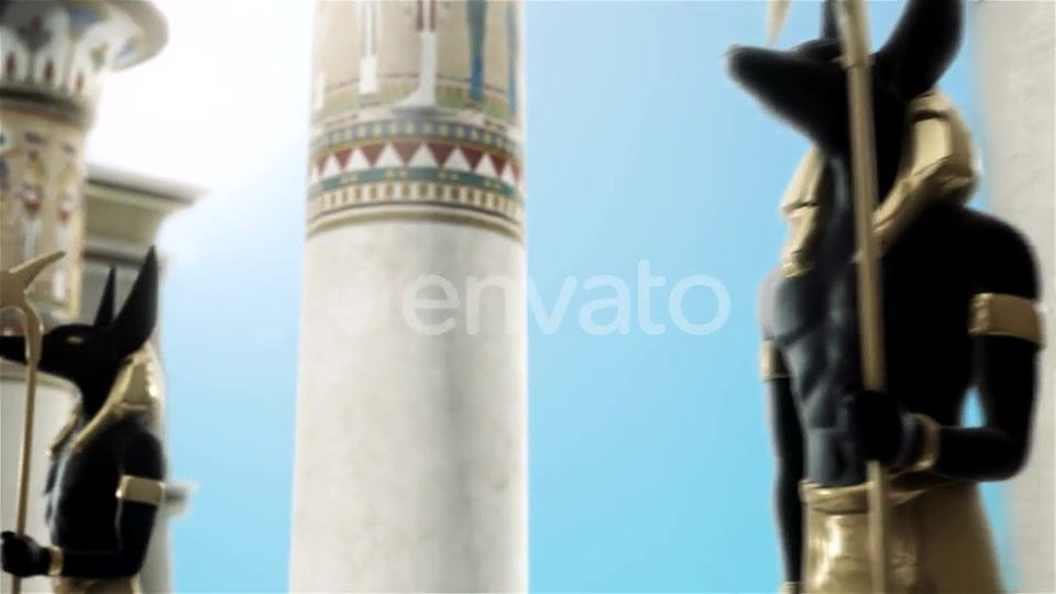 Statues of Anubis Near the Egyptian Columns Videohive 22076736 Motion Graphics Image 9