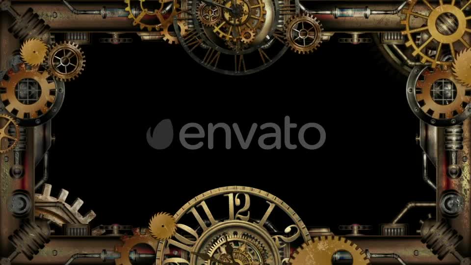 Steampunk Frame 02 Videohive 22366684 Motion Graphics Image 1