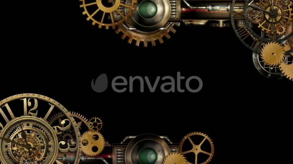 Steampunk Frame 03 Videohive 22366834 Motion Graphics Image 1