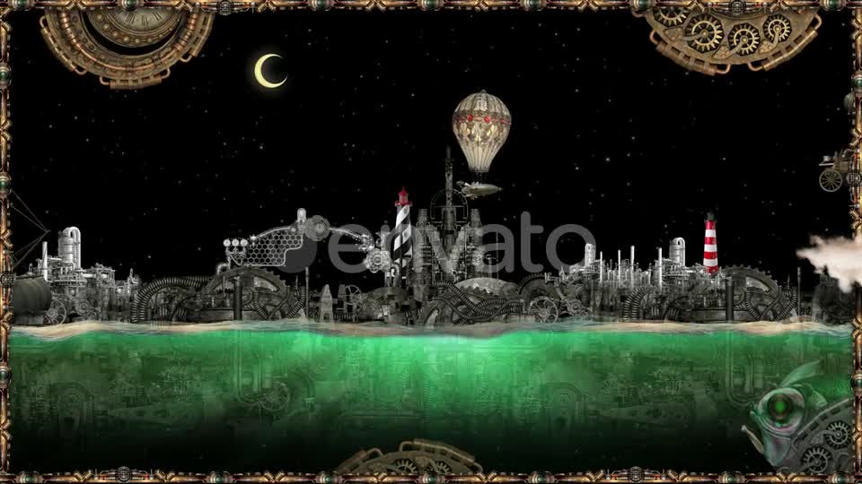 Steampunk The Golden Sea Videohive 25299923 Motion Graphics Image 1