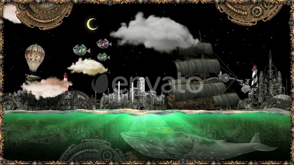 Steampunk The Golden Sea Videohive 25299923 Motion Graphics Image 7