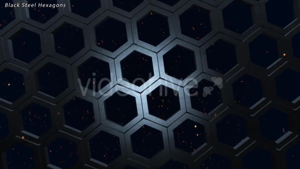 Steel Hexagons and Sparks Videohive 10070819 Motion Graphics Image 1