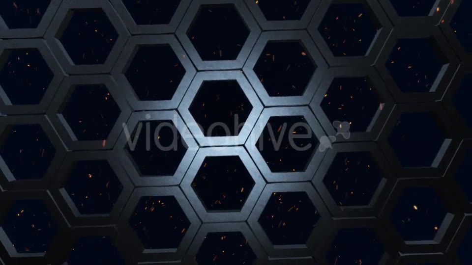 Steel Hexagons and Sparks Videohive 10070819 Motion Graphics Image 2