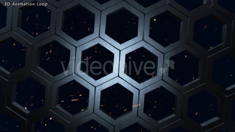 Steel Hexagons and Sparks Videohive 10070819 Motion Graphics Image 3