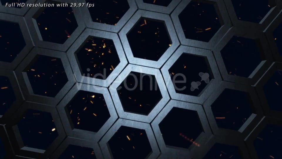 Steel Hexagons and Sparks Videohive 10070819 Motion Graphics Image 4