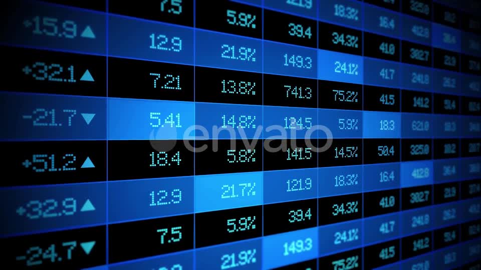 Stock Market Exchange Data Board Videohive 24599819 Motion Graphics Image 1