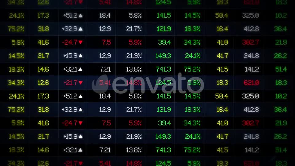 Stock Market Exchange Data Board Videohive 22917454 Motion Graphics Image 1