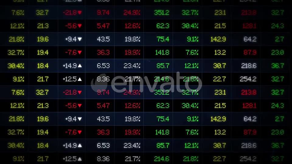 Stock Market Exchange Data Board Videohive 22917454 Motion Graphics Image 2