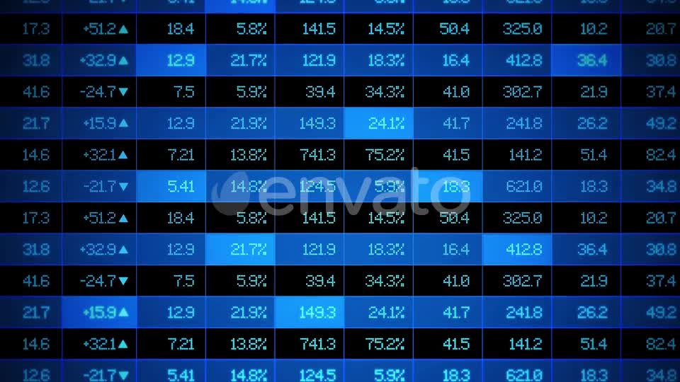 Stock Market Exchange Ticker Board Videohive 23377912 Motion Graphics Image 1