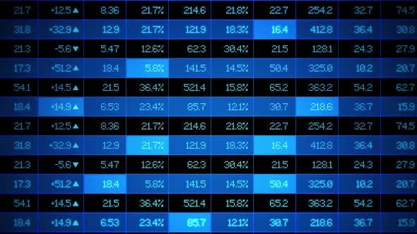 Stock Market Exchange Ticker Board - 23377912 Videohive Download