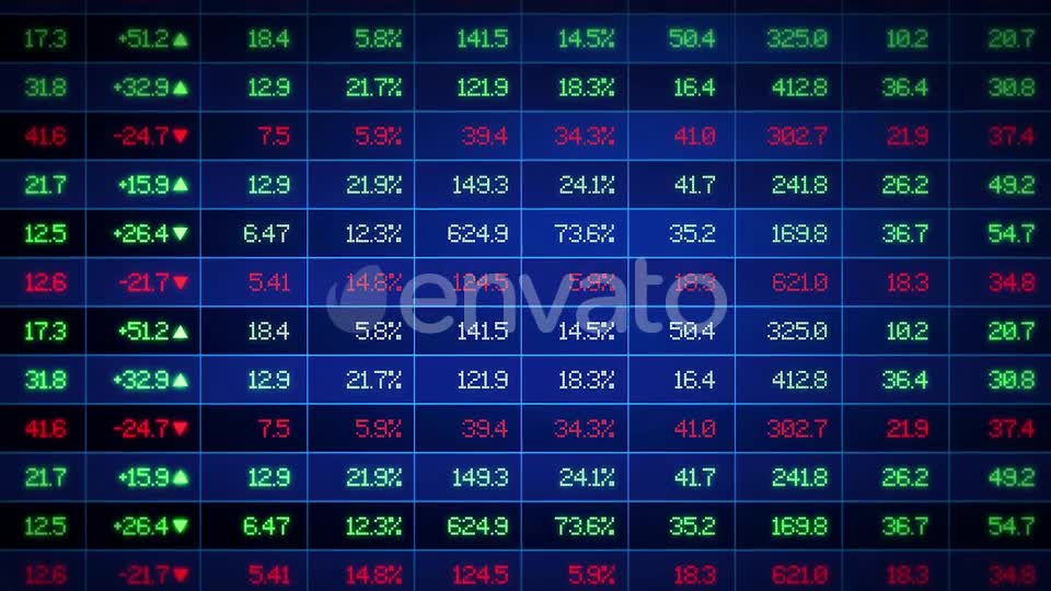 Stock Market Exchange Ticker Board Videohive 22843453 Motion Graphics Image 1