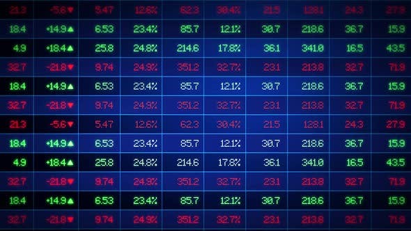 Stock Market Exchange Ticker Board - Download 22843453 Videohive