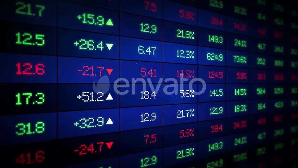 Stock Market Ticker Board Videohive 23102578 Motion Graphics Image 1