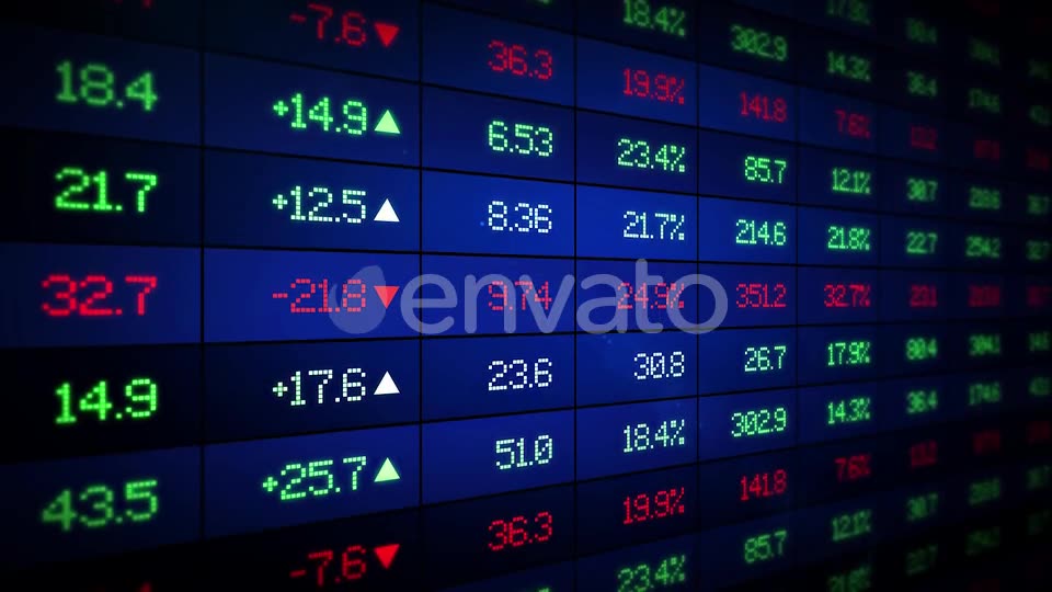Stock Market Ticker Board Videohive 23102578 Motion Graphics Image 2