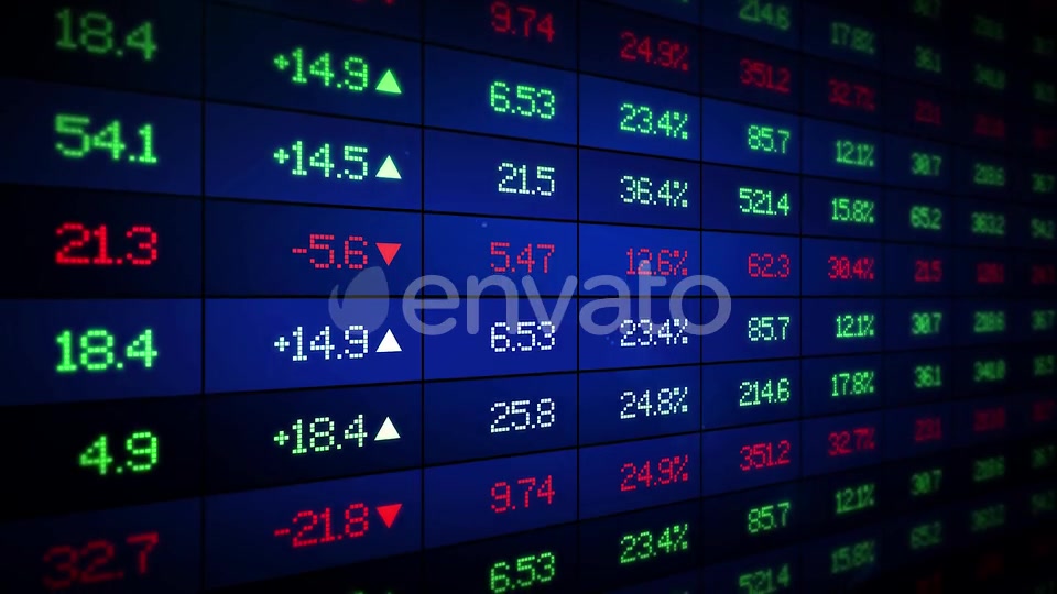 Stock Market Ticker Board Videohive 23102578 Motion Graphics Image 3