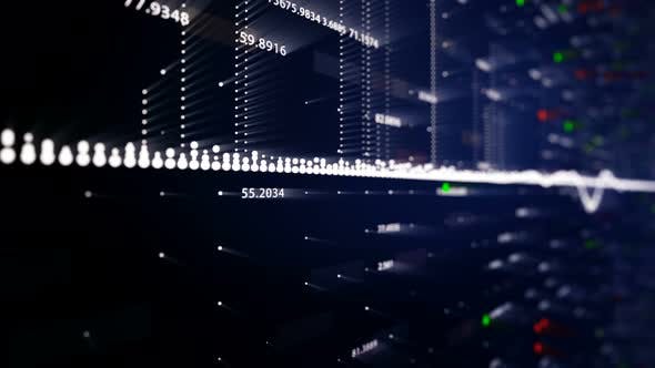 Stock Market Wall Flowing - Download 22982494 Videohive