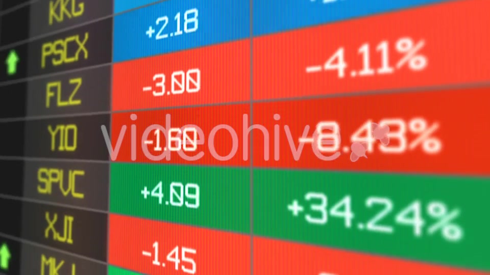 Stocks Price Table 2 Shots pack Videohive 20502690 Motion Graphics Image 10