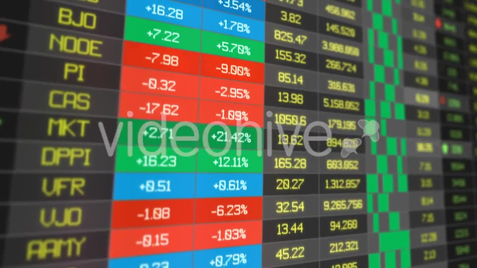 Stocks Price Table 2 Shots pack Videohive 20502690 Motion Graphics Image 2