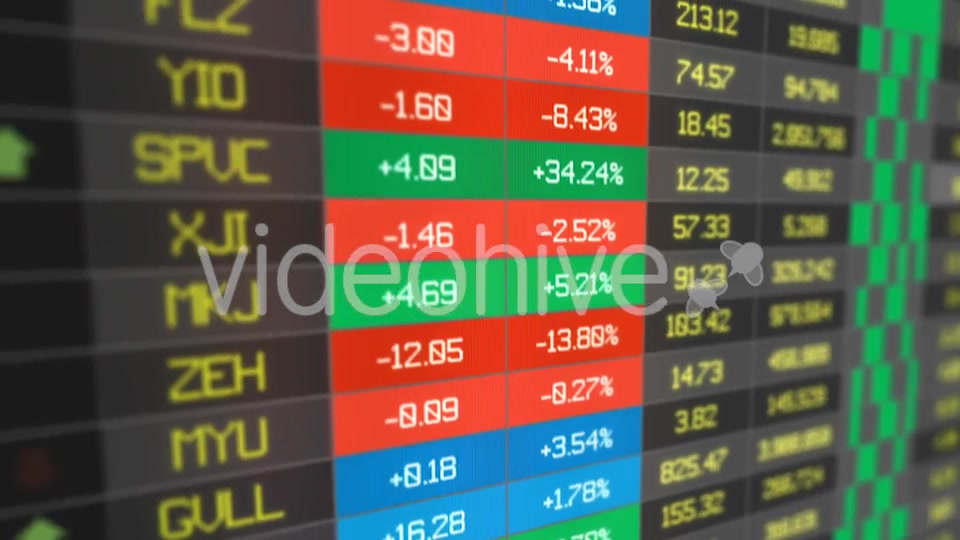 Stocks Price Table 2 Shots pack Videohive 20502690 Motion Graphics Image 3