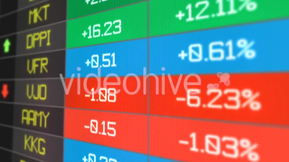Stocks Price Table 2 Shots pack Videohive 20502690 Motion Graphics Image 9