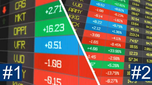 Stocks Price Table 2 Shots pack - 20502690 Download Videohive