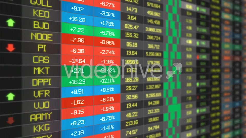 Stocks Price Table Loop Medium shot Videohive 20502492 Motion Graphics Image 5