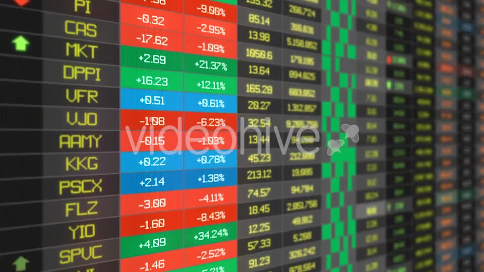 Stocks Price Table Loop Medium shot Videohive 20502492 Motion Graphics Image 7