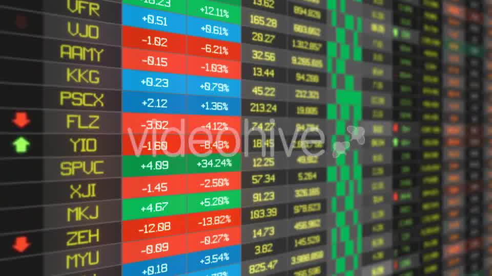 Stocks Price Table Loop Medium shot Videohive 20502492 Motion Graphics Image 9