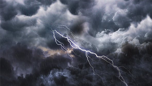 Storm Clouds and Lightning - 18131368 Videohive Download