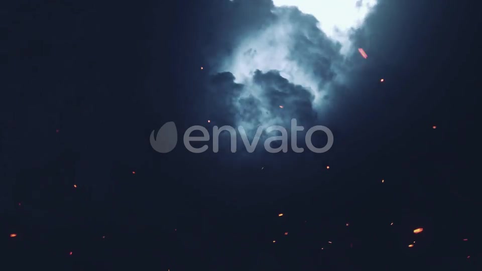 Stormy Sky with Flying Sparks Videohive 22784119 Motion Graphics Image 8