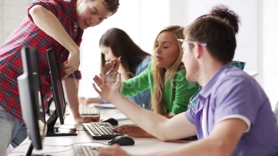 Students Making Computer Test At Informatics  Videohive 11465487 Stock Footage Image 10
