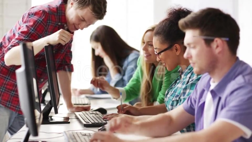 Students Making Computer Test At Informatics  Videohive 11465487 Stock Footage Image 5