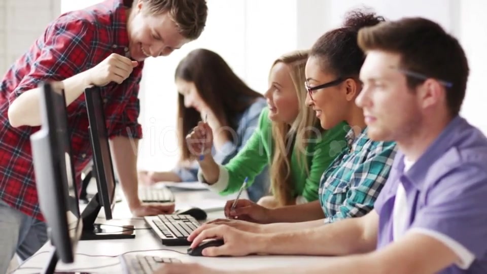 Students Making Computer Test At Informatics  Videohive 11465487 Stock Footage Image 6