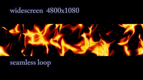 Stylized Fire and Sparks Widescreen - 20488321 Videohive Download