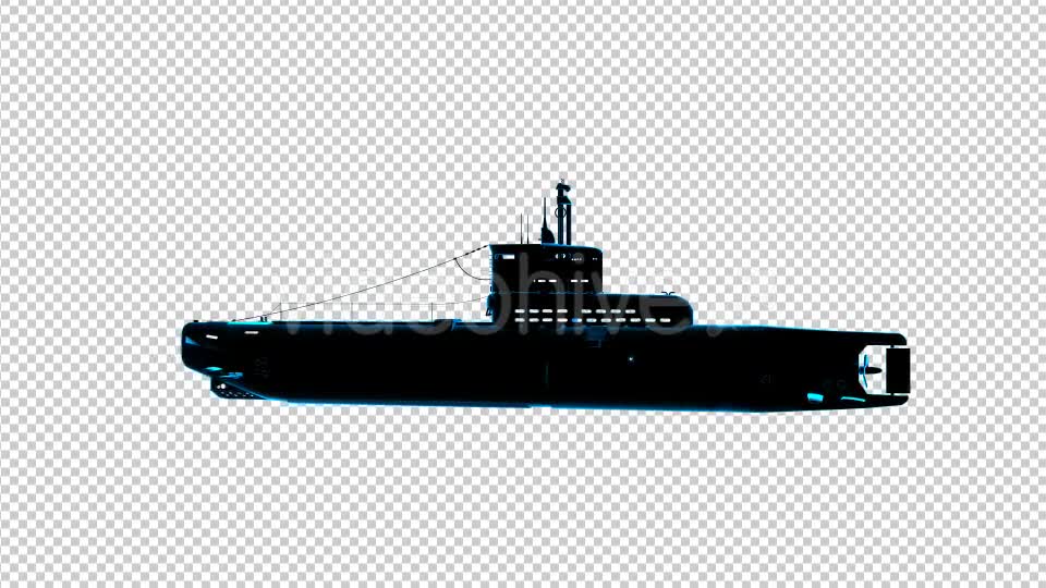 Submarine Uboot 3D Outline Videohive 17243412 Motion Graphics Image 1