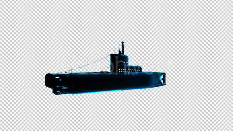 Submarine Uboot 3D Outline Videohive 17243412 Motion Graphics Image 11