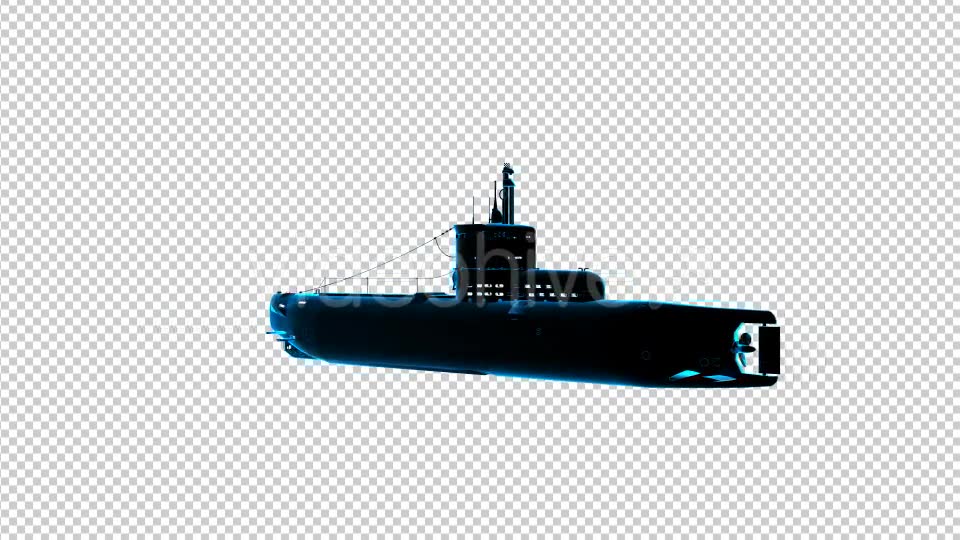 Submarine Uboot 3D Outline Videohive 17243412 Motion Graphics Image 2