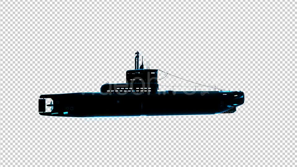 Submarine Uboot 3D Outline Videohive 17243412 Motion Graphics Image 6