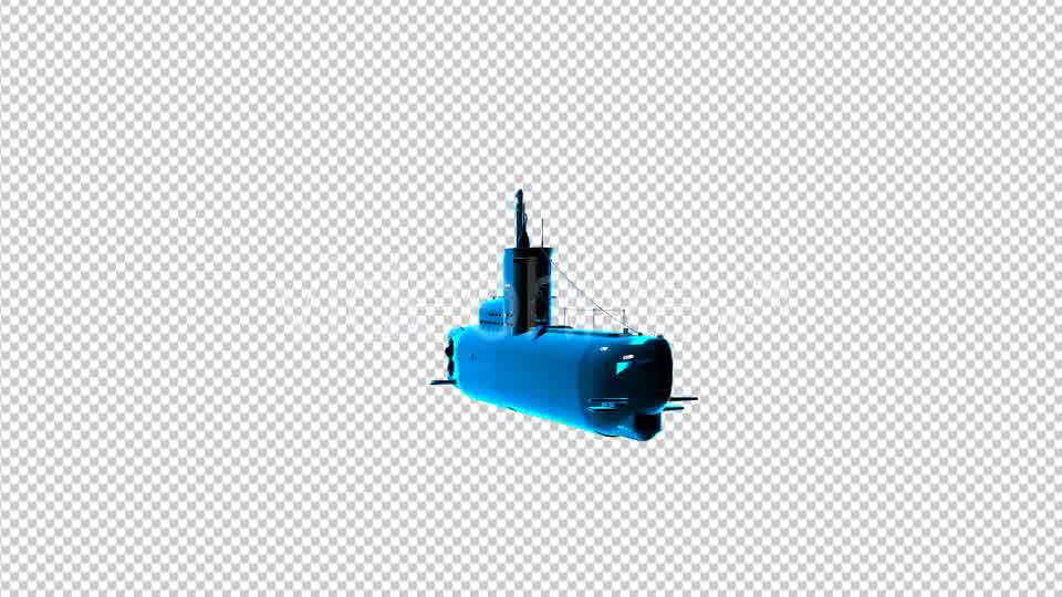 Submarine Uboot 3D Outline Videohive 17243412 Motion Graphics Image 9