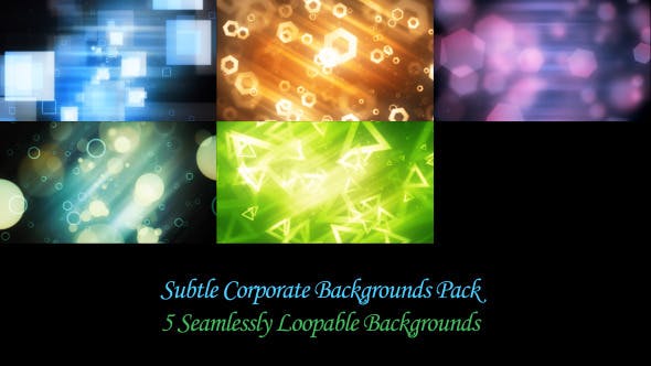 Subtle Corporate Backgrounds Pack - 8772871 Videohive Download