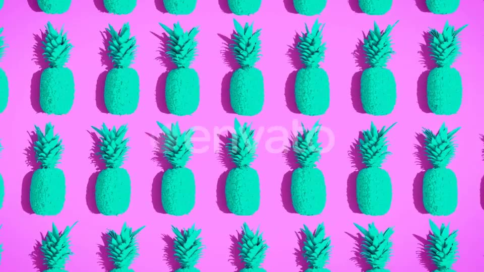 Summer Backgrounds | Pineapple Flat Lay Videohive 21977785 Motion Graphics Image 10