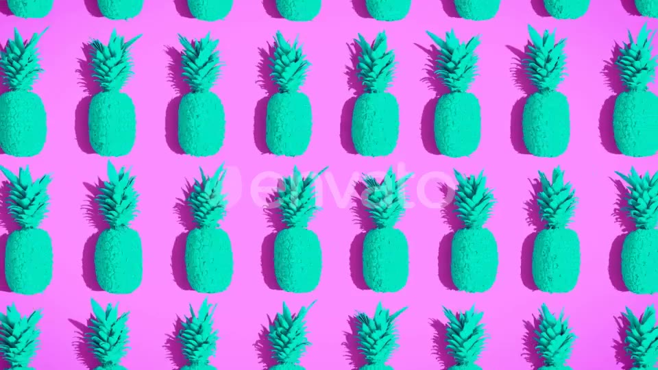 Summer Backgrounds | Pineapple Flat Lay Videohive 21977785 Motion Graphics Image 9