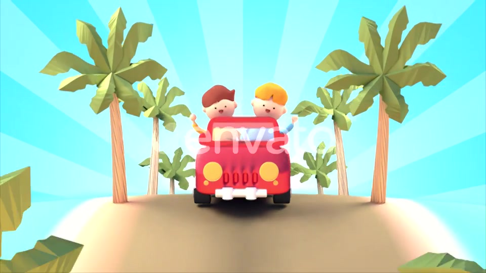 Summer Road Trip (Cartoon Characters) Videohive 22225504 Motion Graphics Image 3