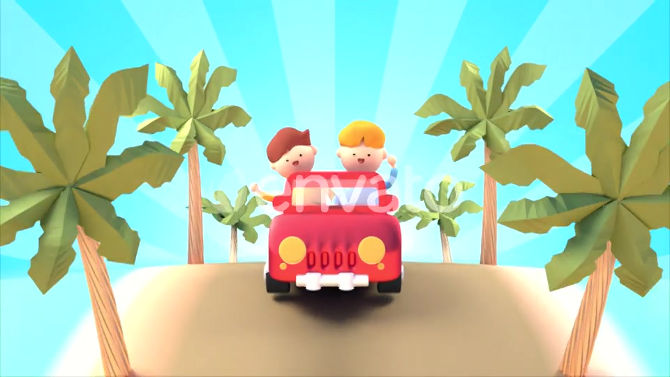 Summer Road Trip (Cartoon Characters) Videohive 22225504 Motion Graphics Image 4