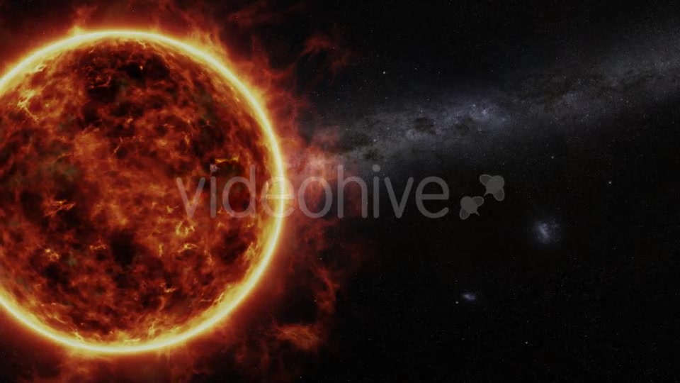 Sun and Earth Animation with Starfield Videohive 9823065 Motion Graphics Image 4