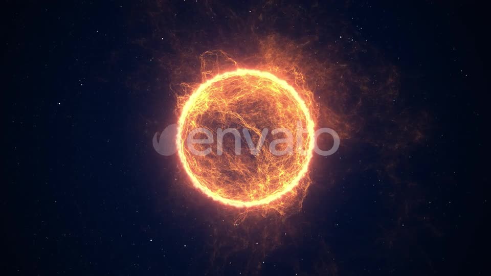 Sun In Outer Space 4K Videohive 23780636 Motion Graphics Image 1